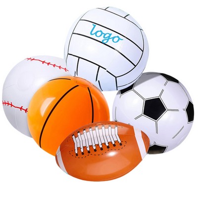 16'' Inflatable Football/Basketball/Soccer Beach Ball