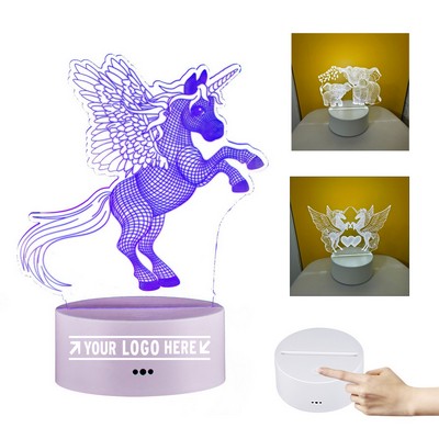 3D Night Light Atmosphere Bedside Lamp Children Table Lamp Smart Home Light