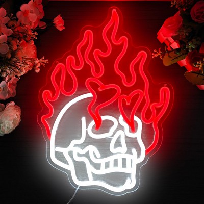 Skull Neon Signs for Bedroom