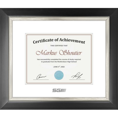 Wembley - Diploma / Certificate Frame (Black & Silver)