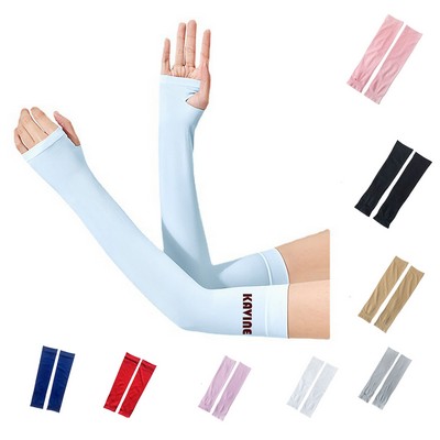 UV Sun Protection Cooling Arm Sleeves with Thumb Holes