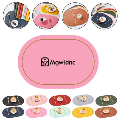 Oval Dual-Color Placemats