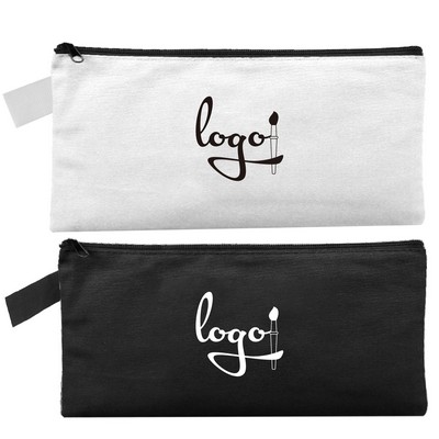 12oz Canvas Pencil Pouch with Zipper
