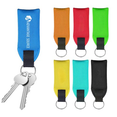 Sublimation Neoprene buoyancy keychain