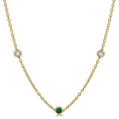 Jilco Diamond And Emerald Necklace
