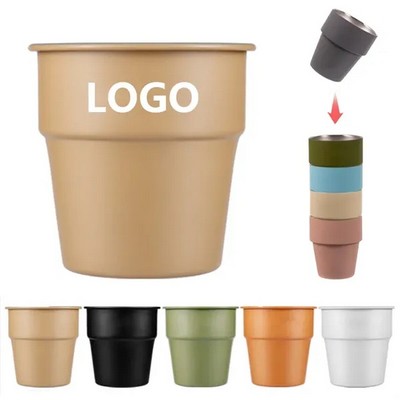 10 Oz. Stainless Steel Drinking Stackable Cup