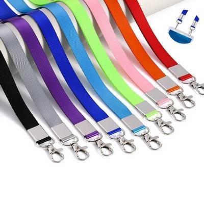 0.6" Polyester Double Clip Lanyards