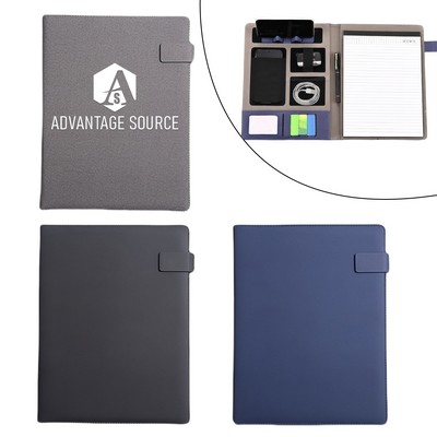 Multifunctional Business Leather RPET Tech Pad Portfolio