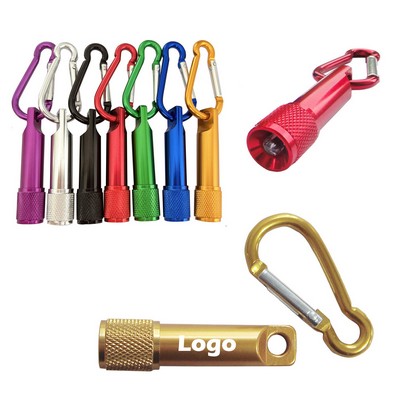 Portable Mini LED Flashlight with Carabiner