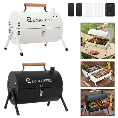 Foldable Chimney Charcoal Barbecue Grill For Camping