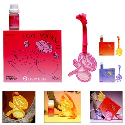 The Rose Shaped Gypsum Fragrance Pandent