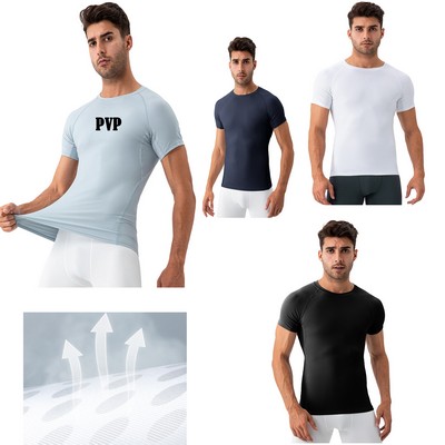 Men's Lightweight Fitness Training Short-Sleeved