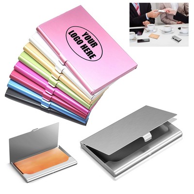 Aluminum Business Name Card Holder Case