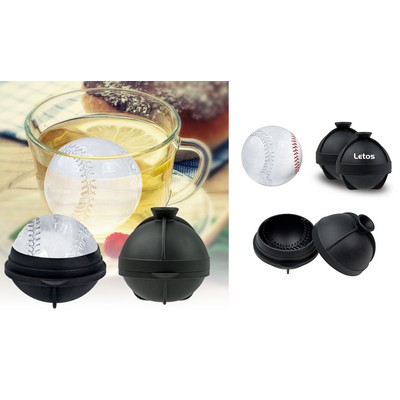 Large Single Golf Ball Shaped Silicone Ice Ball Mold Sports Ball Ice Cube Molds