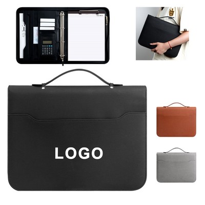 A4 PU Leather Portfolio Organizer