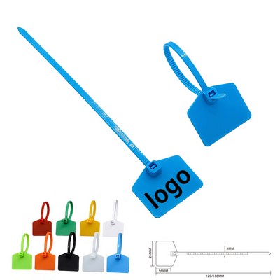 Custom Self-Locking Nylon Cable Ties with Label Plate – Durable, Easy ID, Cable Management