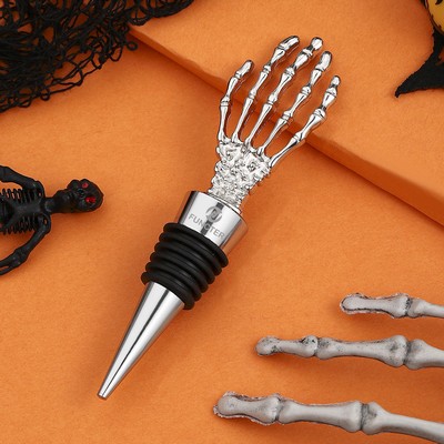 Skull Hand Wine Stopper