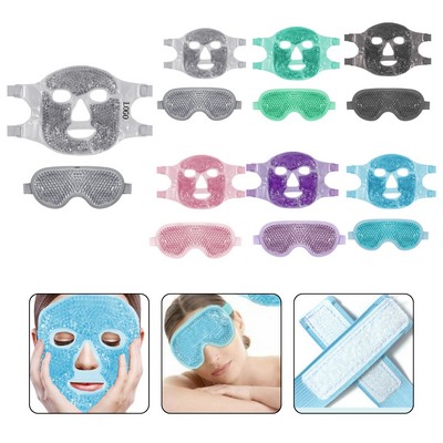 Reusable Gel Bead Hot & Cold Full Face Mask