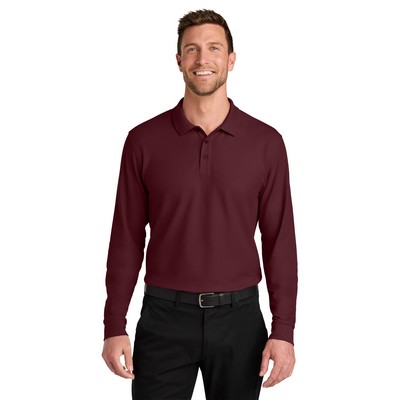 Port Authority® Wearever Signature Pique Long Sleeve Polo