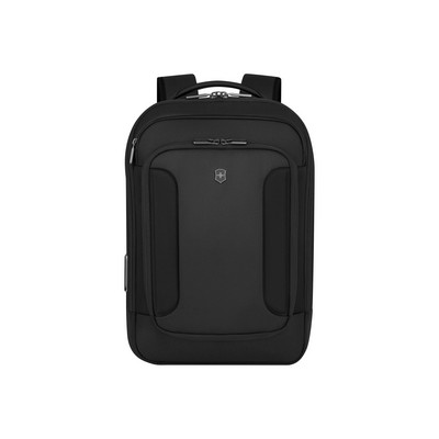 Werks Traveler 7.0, Compact Backpack, Backpack with 14'' Laptop and 11'' Tablet Compartment, Black