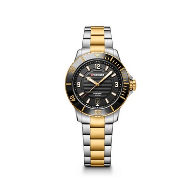 SEAFORCE SMALL 35mm, 2T case, Black dial, 2T Bracelet