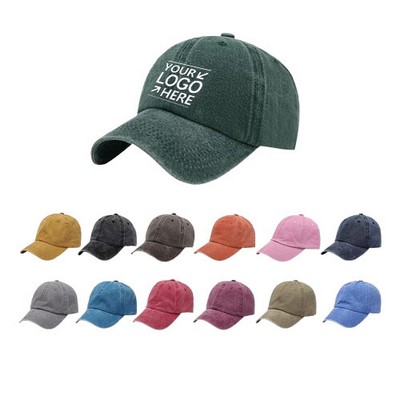 Vintage Washed Cotton Baseball Cap