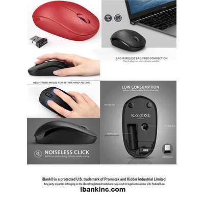 iBank ® Wireless Mouse for Laptop, PC, Tablet, Computer and Mac