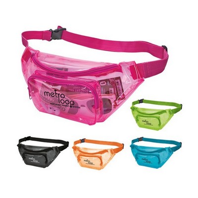 Colorful Transparent PVC Waterproof Sports Fanny Pack