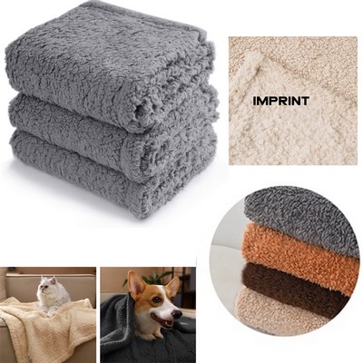 Soft Cozy Fleece Pet Throw Blankets