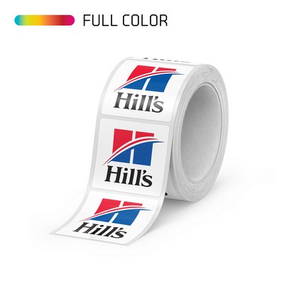Full Color Square Roll Label - Up to 7.01-9.00 Square Inches