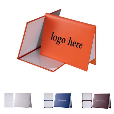 Faux Leather Graduation Diploma Frame with Cushioned Padding