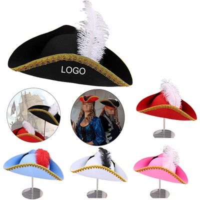 Halloween Party Pirate Captain's Hat