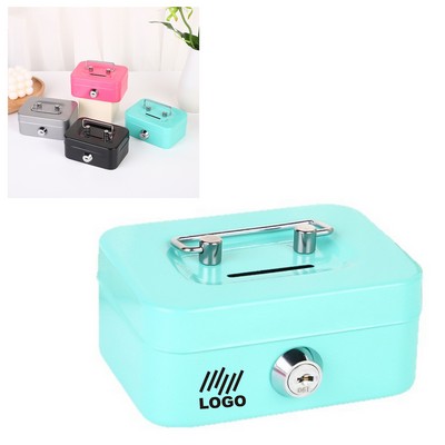 Metal Money Box With Lock