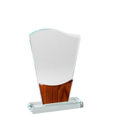 Waveform Crystal Award, 7 3/4"H