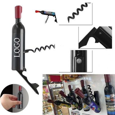Wine Bottle Fridge Magnet Opener