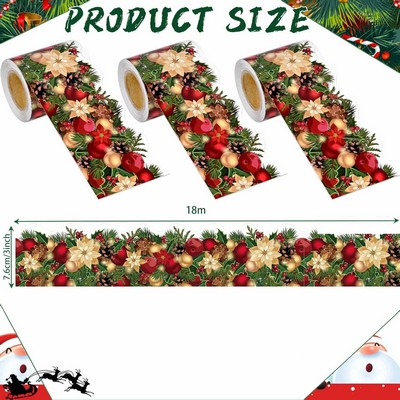 Christmas Decorative Sticker Roll