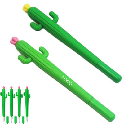 Custom Cartoon Cactus Pen Novelty Writing Promotional Gift