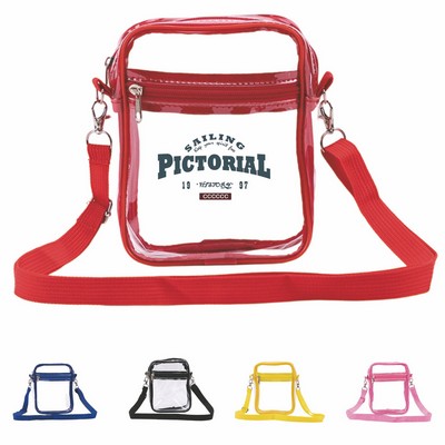 Transparent PVC Crossbody Bag