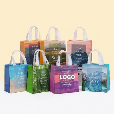 Custom Non Woven Reusable Religious Totes Bag for Women Wedding Birthday