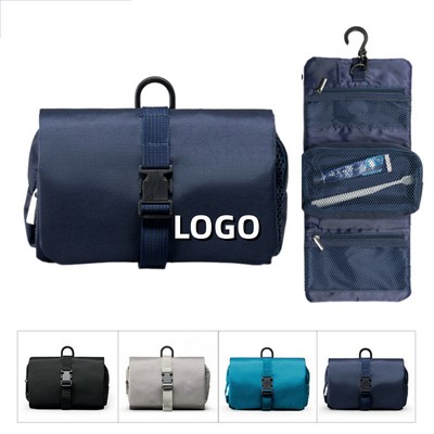 Large Capacity Foldable Hanging Toiletry Bag