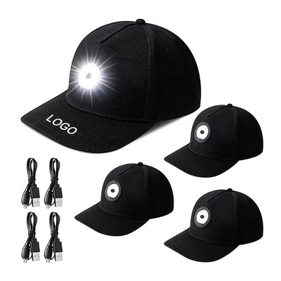 LED Baseball Cap with Removable Light