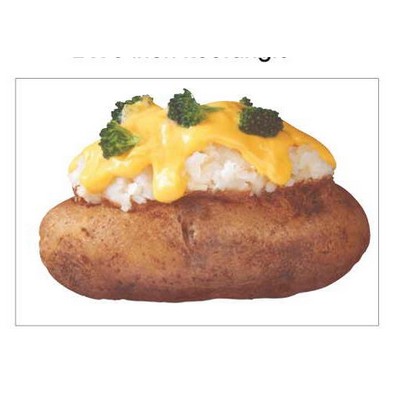 Baked Potato Rectangle Badge w/ Bar Pin (2"x3")