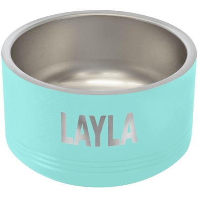 Polar Camel 18 oz. Small Teal Pet Bowl