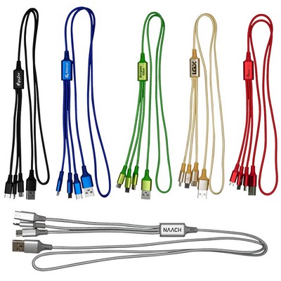 3-in-1 Multi-Device Metallic Charging Cable
