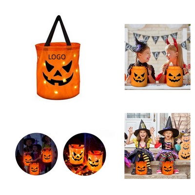 Cute LED Light-Up Trick Or Treat Bags