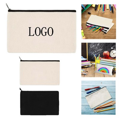 Blank DIY Canvas Pencil Bag