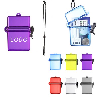 Waterproof ID Card Cigarette Case Storage Box