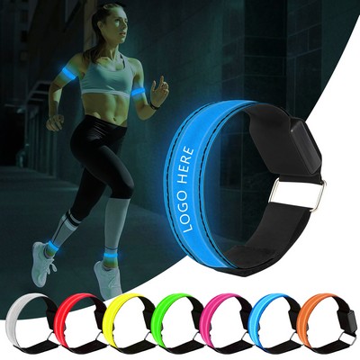 Rechargeable LED Safety Armband Reflective Night Wristband
