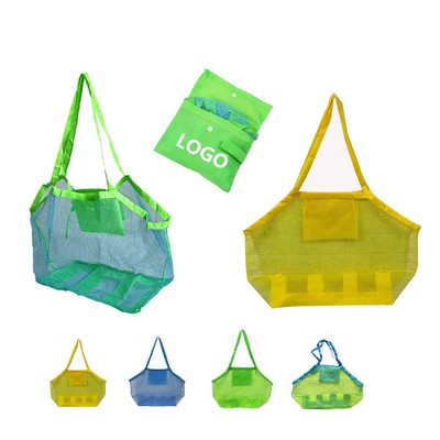 Extra Large Foldable Mesh Beach Toy Bag
