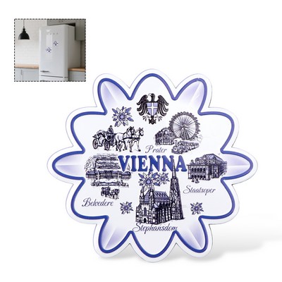 3.25" Full Color Custom 3D Metal Fridge Magnet Souvenir Gift